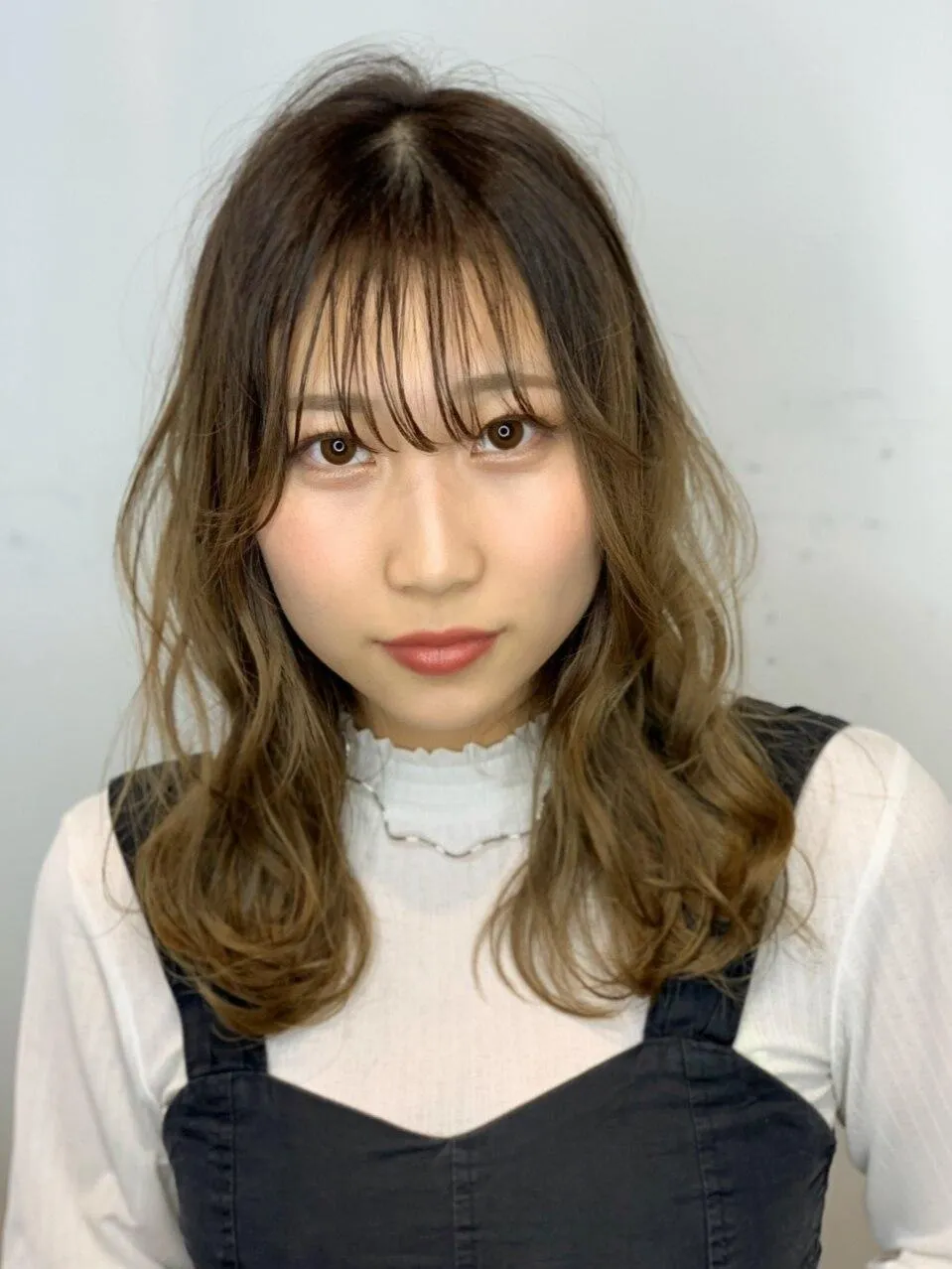 シースルーバング10代20代30代グラデーションカラー